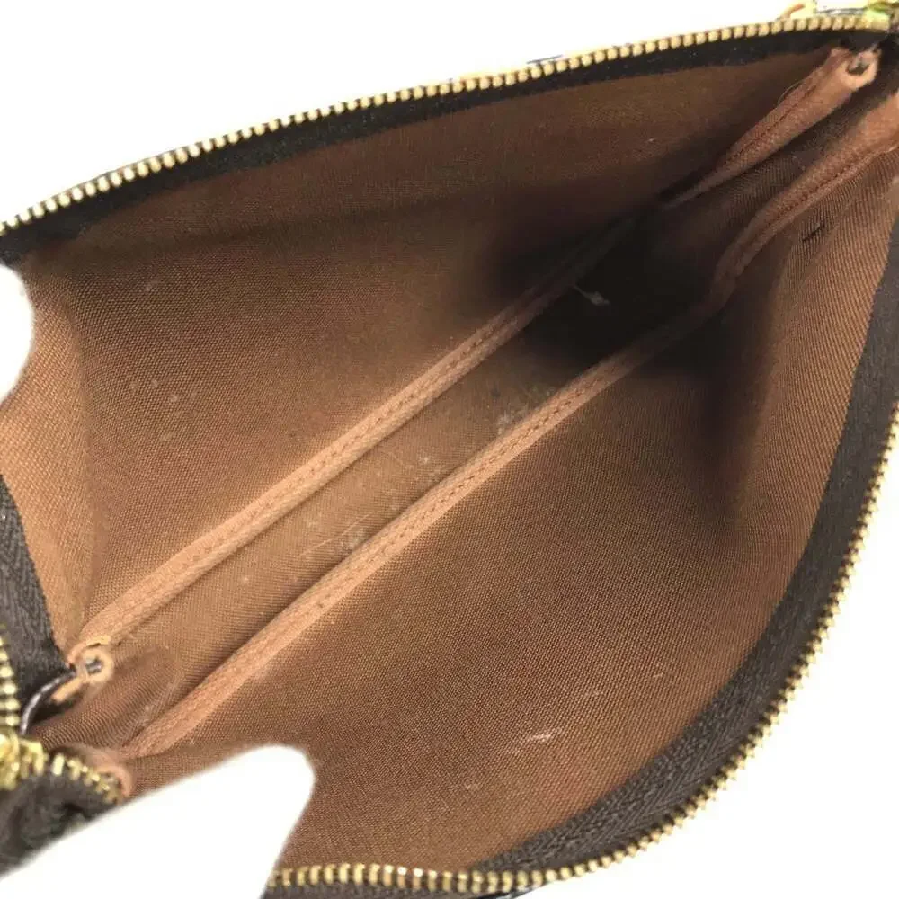 LOUIS VUITTON Brown Monogram Canvas Pochette Shoulder Bag